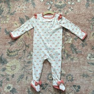 Cloud Island Rainbow Footie Zipper Pajama